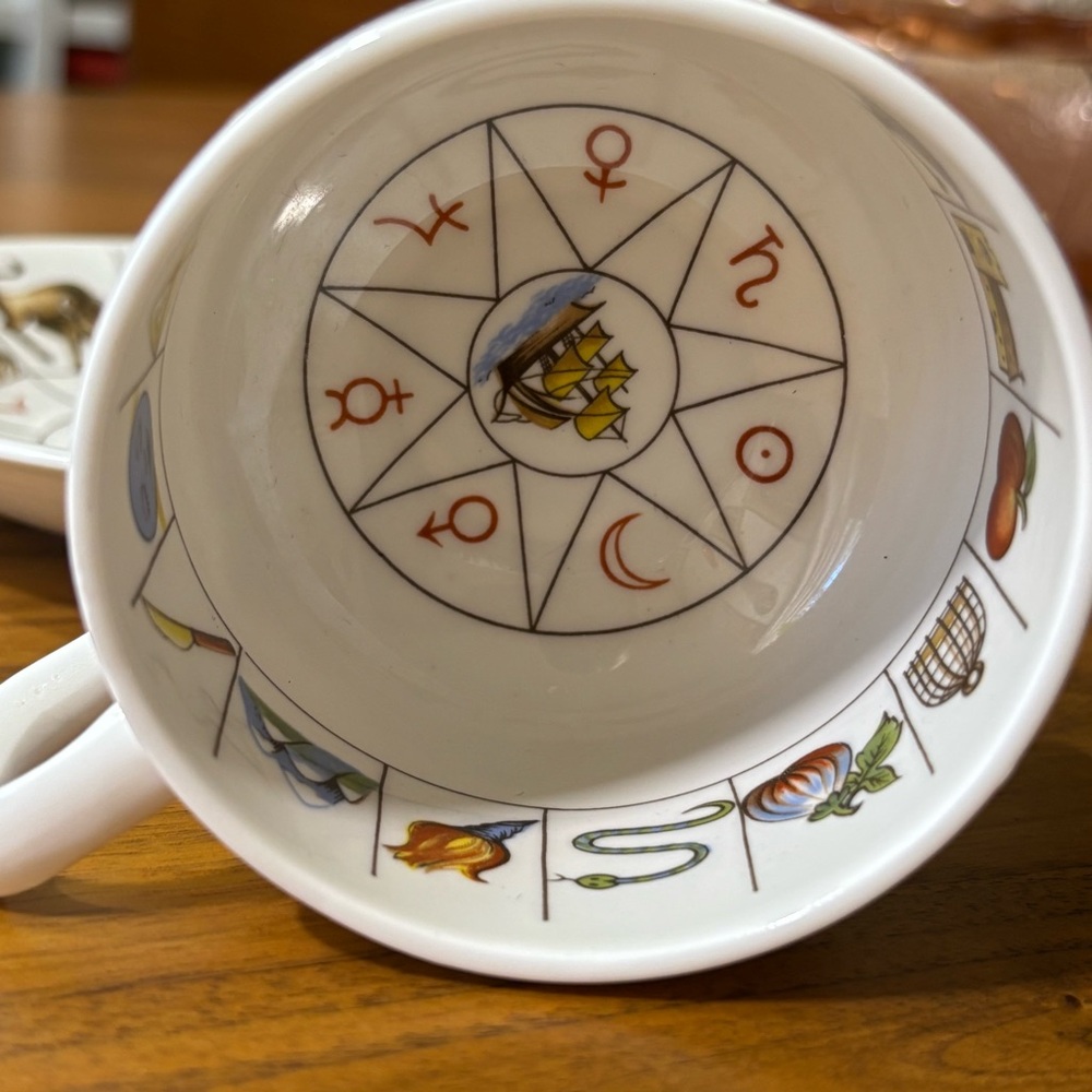 Jon Anton, England fine bone china “The Taltos” teacup & saucer - Picture 4 of 11